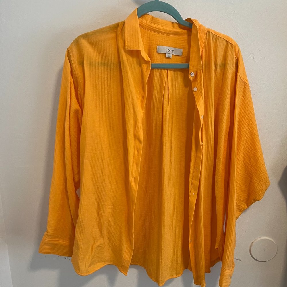 LOFT relaxed button down